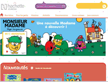 Tablet Screenshot of hachette-jeunesse.com
